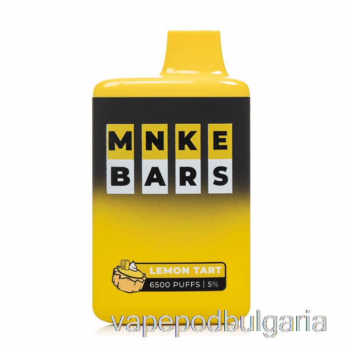 Vape 10000 Дръпки Mnke Bars 6500 еднократна лимонова тарта